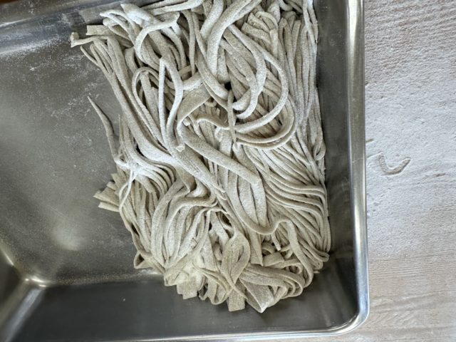 打ち終わったそば