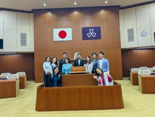 品川区議会への視察の様子２