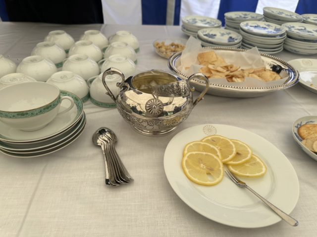 園遊会での食事
