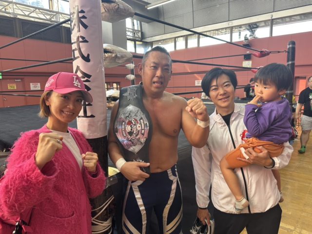 格闘技を観戦した際の三次ゆりか